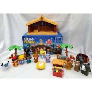 Fisher Price Little People DELUXE CHRISTMAS STORY music stable nativity COMPLETE